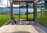 T5 capsule espace chambre pratique tente d'événement en plein air type préfabriqué maison tente location équipement pour événements tente gonflable