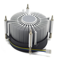 Refroidisseur d'air pour processeur S65-1700, dissipateur thermique en aluminium personnalisé, ventilateur PWM 90 mm à 4 broches, 900-2400 tr/min pour PC de bureau Intel LGA 1700 I3 I5 I7
