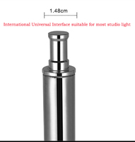 Trépied professionnel pour éclairage photo 2,8 m en acier inoxydable, entièrement métallique, tube épais de grand diamètre pour lampe flash