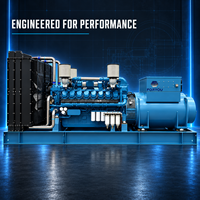 Generator Diesel Tipe Terbuka Berkinerja Tinggi 150KVA 200KVA 300KVA Solusi Energi Cadangan Mesin