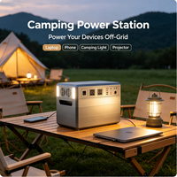 Station d'alimentation portable 2304Wh 2300W LiFePO4 à onde sinusoïdale pure avec contrôleur MPPT pour la charge de téléphones, ordinateurs portables et tablettes, utilisation solaire en extérieur