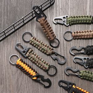 IRONDONKEY <strong>Paracord</strong> Keychain with Mountaineering Buckle Manufacturer <strong>Charm</strong> Survival Umbrella Rope Camping Hiking - Product Image 4