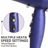 Nouveau Sèche-Cheveux Électrique Professionnel Ionique 2026 avec Diffuseur, Moteur AC 2000-2300W, Écologique, Idéal Hôtels et Voyages