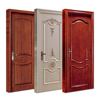 Portes en bois massif HDF de style moderne, modèles les plus récents, sur mesure, prêtes à l'emploi, couleurs de peinture intérieure, acajou