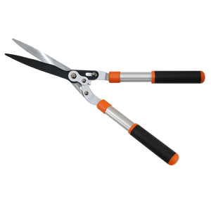 Cisaille à haie à lame ondulée à double composé de 59.5cm Cisaille à haie de jardin en acier au carbone moyen - Product Image 1