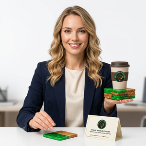 Ensemble de sous-verres en bois d'acacia et résine de haute qualité, design moderne, sous-verres pour tasses à thé et à café, avec support de table pour la maison - Product Image 2