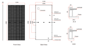 Panel Solar Trina Vertex N TSM-NE19R 600W 605W 610W 615W 620W 625W 630W Tipo N I-Topcon - Product Image 4