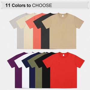 Venta al por mayor Streetwear Impreso en blanco Hombres s Camisetas Personalizadas Oversize Unisex Heavyweight T-shirt - Product Image 2