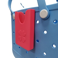 Sac de plage en caoutchouc Accessoires Charms Soft Silicone Phone Holder Women's Handbag