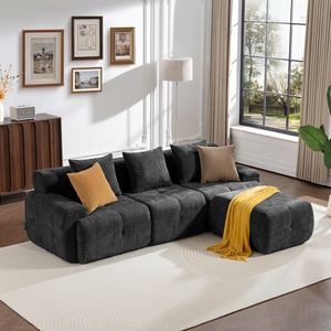 Sofá Modular en Forma de L Meroow MS1, Envío Rápido, Respaldo Alto, Sofá Seccional Comprimido, Disponible en el Reino Unido - Product Image 1