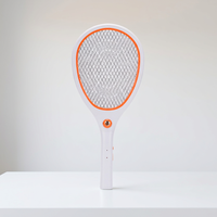 Fabrication professionnelle, raquette électrique anti-moustiques LED rechargeable 2 en 1 avec poignée anti-transpiration