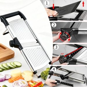 Kitchen Commercial Small Hand Held Manual Food Fruit Cabbage <b>Vegetable</b> <b>Shredder</b> Mandoline Slicer - Product Image 1