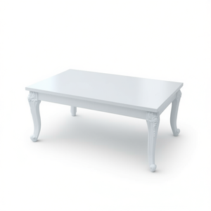 Tavolino da Caffè in MDF Bianco Lucido, Design Elegante per Arredamento Soggiorno - Product Image 1