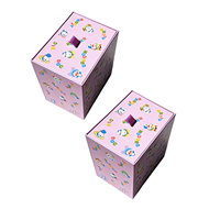 Boîte à tiroir rigide imprimée en couleur personnalisée pour l'emballage de bougies et de jouets, boîte cadeau coulissante avec logo personnalisé