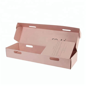 Long Shape B Strong Corrugated Shipping Carton Custom Color Folding Letter Packaging Box Mailer Flower Boxes