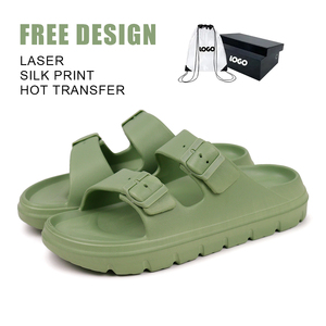 Happyflops <span class=keywords><strong>Sandalias</strong></span> Personalizables Cloud Slides con <span class=keywords><strong>Plataforma</strong></span> y Almohadilla, Doble Hebilla, Suela Gruesa de Espuma EVA, Antiestáticas e Impermeables - Product Image 1