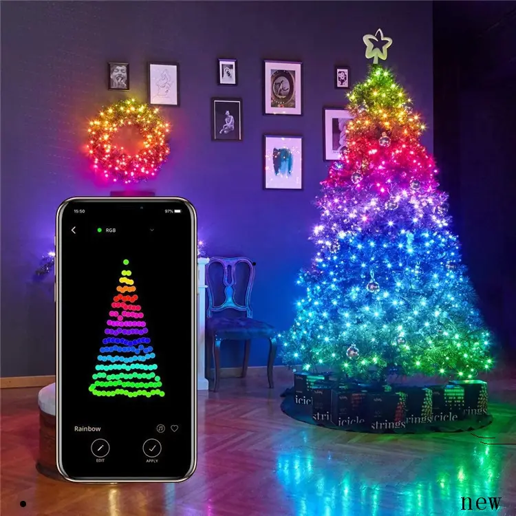 Led Fairy Light Christmas Decoration String Lights APP Intelligent Control Garland 5M/10M New Year Home Decor Holiday