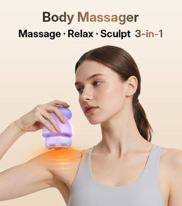 2025 Nieuwe Aanwinst Thuisgebruik Lichaamsafslankingsmassageapparaat Diepe Weefselpercussie 3D Roterende Massageapparaat - Product Image 1