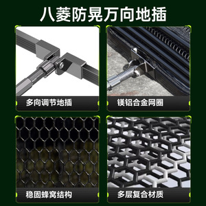 JUQIWANG Square Fishing Basket Thickened Mesh Quick Dry Freshwater Fishing Gear - Product Image 3
