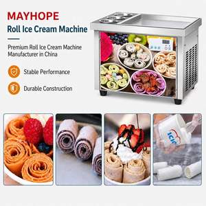 เครื่องทำวาฟเฟิลโคนไฟฟ้า 1750 วัตต์ สเตนเลสสตีล สำหรับใช้งานเชิงพาณิชย์ เคลือบสารกันติด ขนาดเส้นผ่านศูนย์กลางเพิ่มขึ้น สำหรับทำเอ้กโรลและชิปกุ้ง - Product Image 2