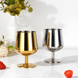 <span class=keywords><strong>Prix</strong></span> de gros Acier inoxydable <span class=keywords><strong>Martini</strong></span> Champagne Verre 360ML Gobelet Luxe 12 Oz Verre à vin Or Verre à cocktail pour mariage - Product Image 3