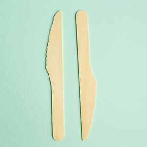 Cuchillo de Madera Desechable de 165 mm, Certificado FSC, Ecológico, Biodegradable, Seguro para Alimentos, Proveedor al por Mayor de Cubiertos para Catering y Comida para Llevar - Product Image 2