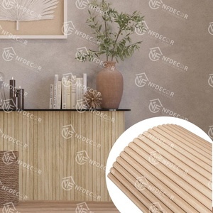 Flexible Fireproof Suede MDF Tambour Wall Panels for Room and Apartment <strong>Interior</strong> - Product Image 3