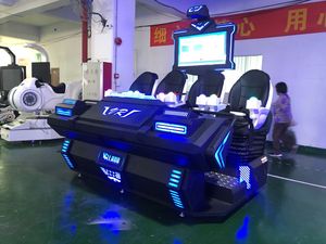 El más nuevo Simulador de montaña rusa de Interior de realidad Virtual 9D, Teatro VR duradero de 4 asientos para el hogar, escuela, diseño de Metal de aluminio - Product Image 6