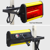 Lámpara de Curado de Pintura Infrarroja Innovator IT541, CA 220-240V, 650x500mm, con Temporizador de 0-60min, 1KW, Material de Aluminio, para Pintura de Automóviles