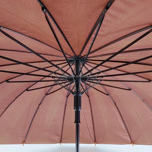 16K ahşap J kolu şemsiye klasik güçlü düz Somebrilla şemsiye UV açık iş hediyeler için gümrükleme satış toptan - Product Image 5