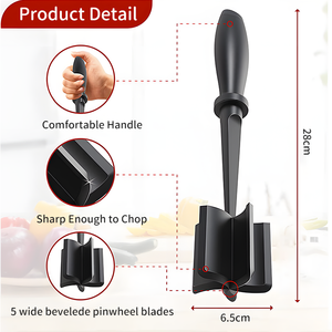 Utensilios de Cocina Resistentes al Calor, Triturador de Carne de Nylon Antiadherente para Hamburguesas, Picador de Carne Picada, Triturador de Patatas, Ensaladas, Tomates y Carne - Product Image 3