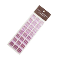 Stiker Permata Tubuh Persegi Panjang Seni Rakyat PS Warna-warni Perekat Diri Promosi, Cetak Die-cut Tahan Air Ramah Lingkungan Berkualitas Tinggi