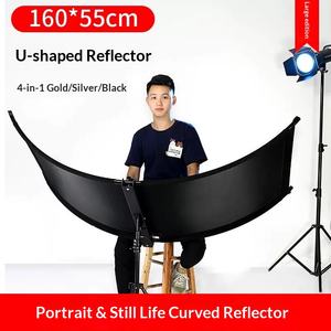 Réflecteur en U incurvé pour studio photo, accessoires de studio pour la <span class=keywords><strong>photographie</strong></span> de portrait en gros - Product Image 2