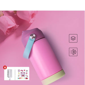 Bouteille d'eau isotherme en acier inoxydable de 12 oz, colorée, pour le sport et les voyages, avec poignée, isolation thermique de 12 à 24 heures, sans danger pour le contact alimentaire - Product Image 3