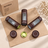 Tube d'emballage pour biscuits personnalisé, écologique, de qualité alimentaire, avec couvercle en métal
