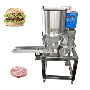 Automatic Stainless Steel Hamburger Patty Forming Machine Beef Pork Chicken Meat Pie Making Machine Burger Patty Press Machine