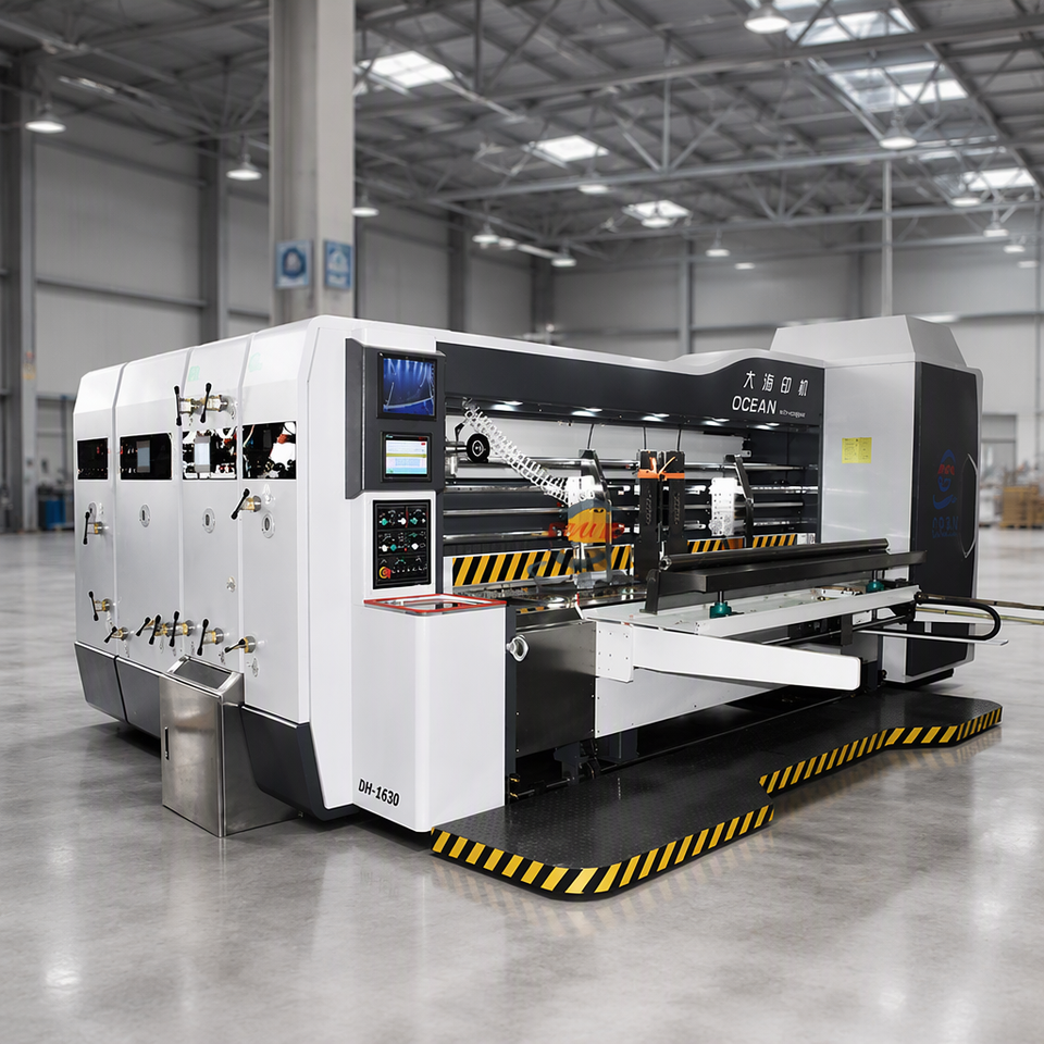Automatic 1 Color Carton Box Printer Slotter Machine Corrugated Board ...