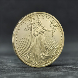 Offre Spéciale : Pièce Commémorative en Métal Plaqué Or, Motif Aigle Statue de la Liberté, Pièce de Défi, Souvenir pour Collection et Cadeau, Vente en Gros - Product Image 2