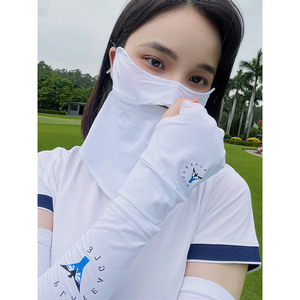 Playeagle mát UV bảo vệ Golf ngón Găng tay mùa hè lái xe băng lụa handguard Bìa Găng Tay Golf - Product Image 3