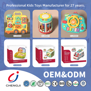 Chengji bébé éducation précoce Montessori jouet multifonctionnel dessin animé Spray Train lumière musique autres jouets éducatifs marchette - Product Image 6