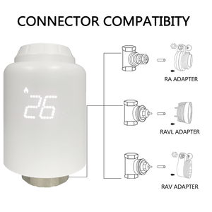 Telin TL-20-WIFI自动水切断阀滤芯智能Trv三通阀恒温散热器阀 - Product Image 4