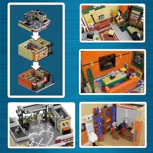 URGE 10189 Set di Costruzioni Modulari Fai-da-Te per Bambini, Appartamento degli Amici Central Perk, Teoria del <span class=keywords><strong>Big</strong></span> Bang - Product Image 4