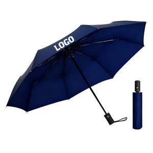 Regalos Promocionales Empresariales, Paraguas Plegable con Logotipo Personalizado, Paraguas Corto Negro - Product Image 1