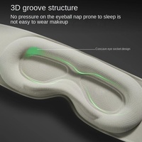 Masque de sommeil 3D en mousse à mémoire de forme avec soulagement de la pression activé par la gravité, protège les yeux, aide au repos pour les nuits et les siestes du jour