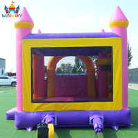 Maison de rebond gonflable à thème princesse avec toboggan château gonflable de base château sautant pour enfants pour la location de fête intérieure en plein air