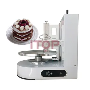 Automatic Cake Coating Making Machine 304 Food Grade 220V Commercial Cake Smoothing Coating Machine