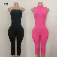Combinaison de yoga une pièce Y2K pour femme avec logo personnalisé, combinaison de fitness à manches courtes zippée, combishort, body pour femme