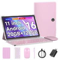 Tablette Android 16 OEM 11 pouces, batterie réelle 8000 mAh, charge rapide PD 9V 2A, Octa Core, 20 Go + 128 Go, WiFi 5G