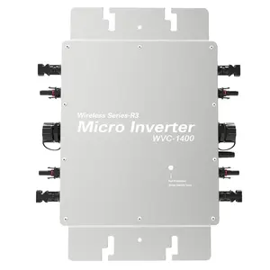 New MPPT Solar PV Grid Tie Micro Inverter 1400W for 4 Circuits Input PV Panels DC22V to 60V AC230V110V