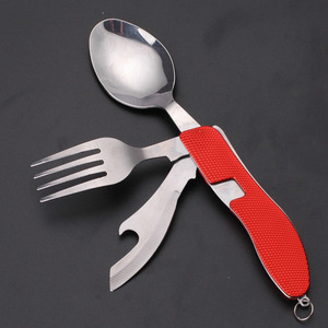 <span class=keywords><strong>Cubiertos</strong></span> reutilizables portátiles Almacenamiento de bolsillo plegable Spork Plegable Picnic <span class=keywords><strong>Camping</strong></span> <span class=keywords><strong>Cubiertos</strong></span> de viaje - Product Image 5